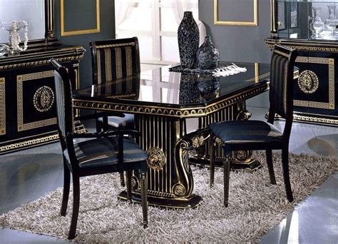 versace esstisch schwarz|Versace italian tableware price.